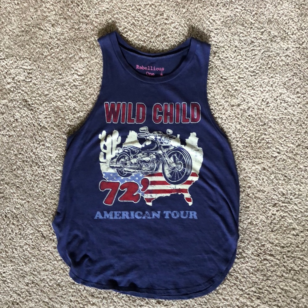 Navy blue tank top
